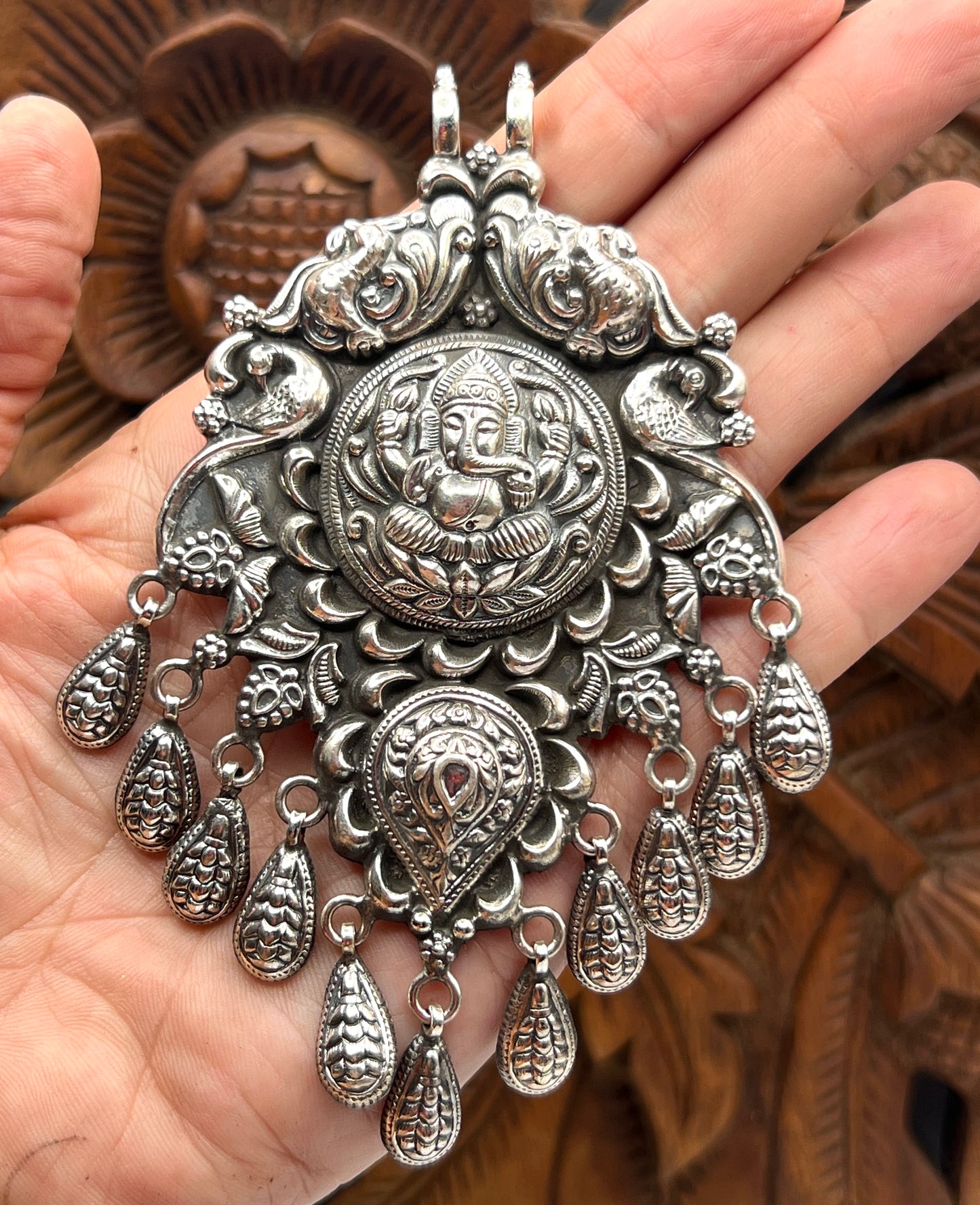 Large Tribal Ganesh Pendants