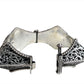 Vintage Rajasthani Sterling Silver Square Kada Bracelet
