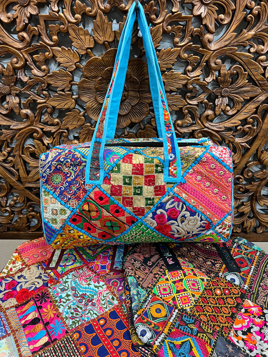 Rajasthani Embroidery Patchwork Duffle Bag