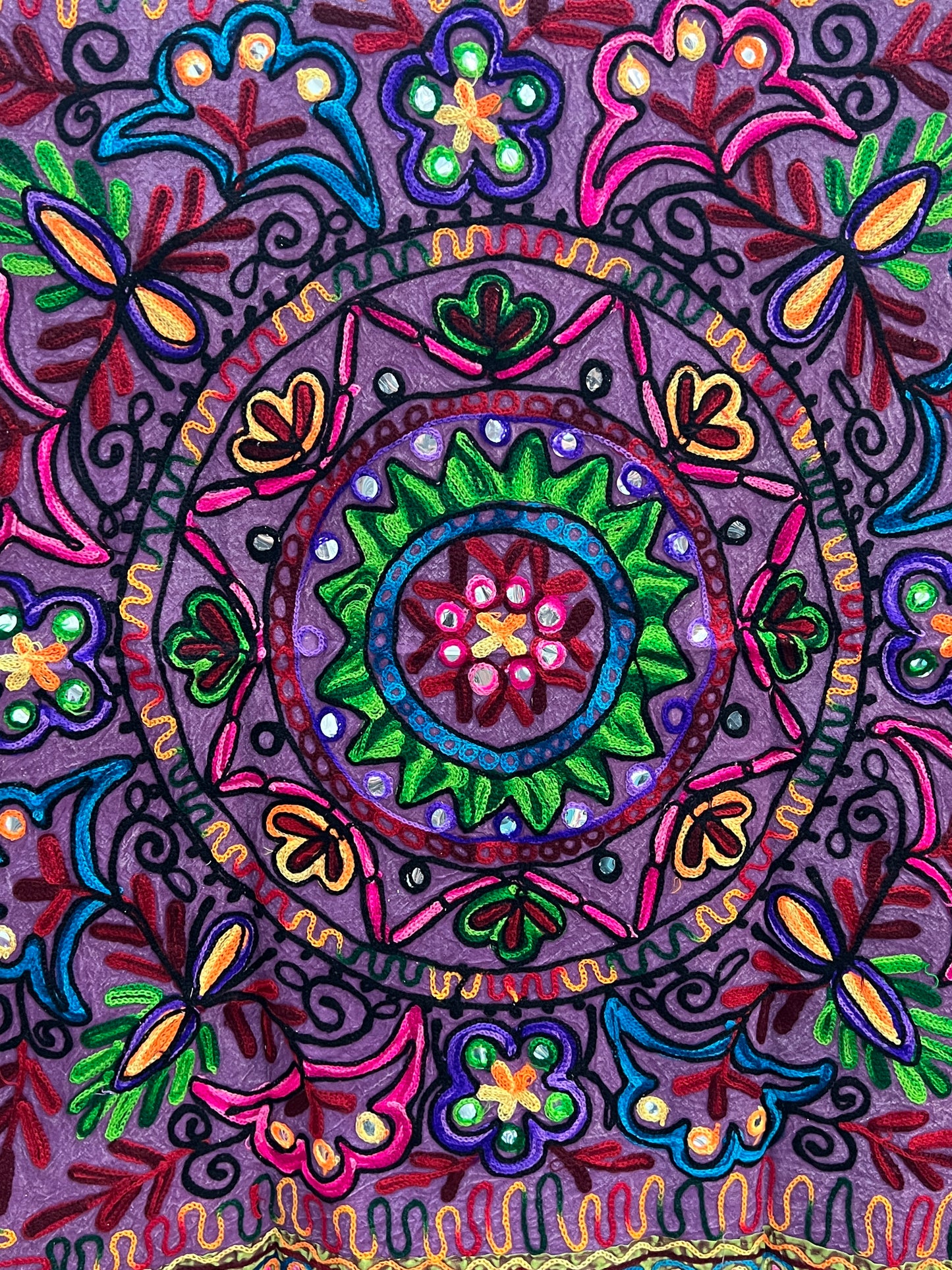 Embroidered Wall Hanging  32"x 34"