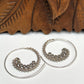 Beaded Slide Hoop Earrings