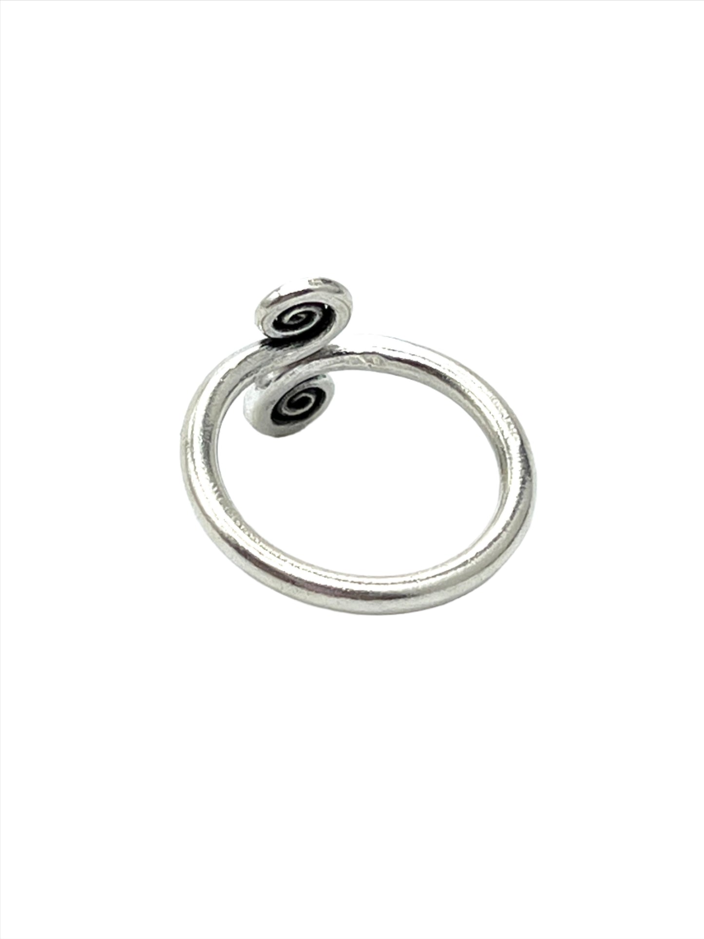 Sterling Silver Double Swirl Ring