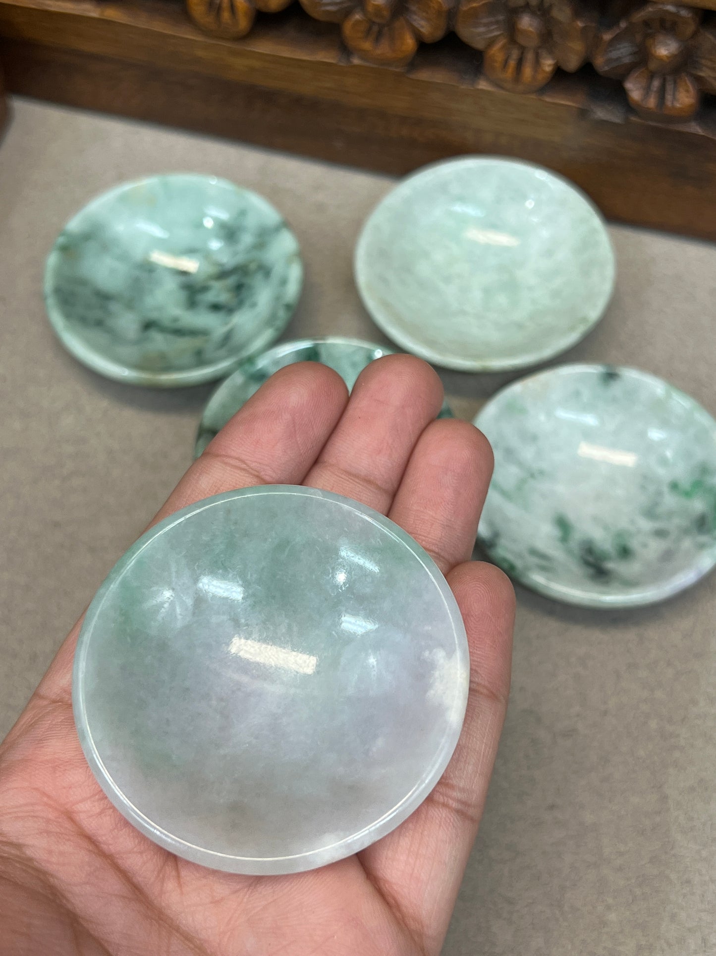 Small Jade Offering Bowls