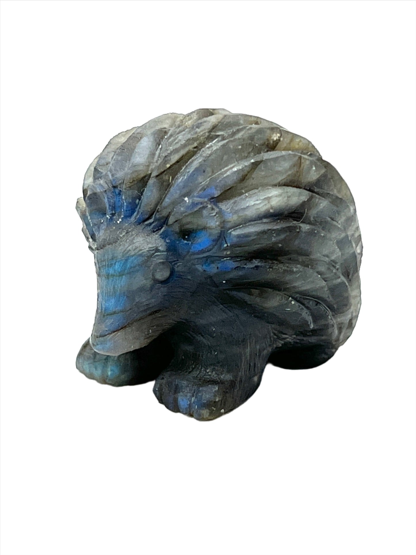 Labradorite Carved Hedgehog