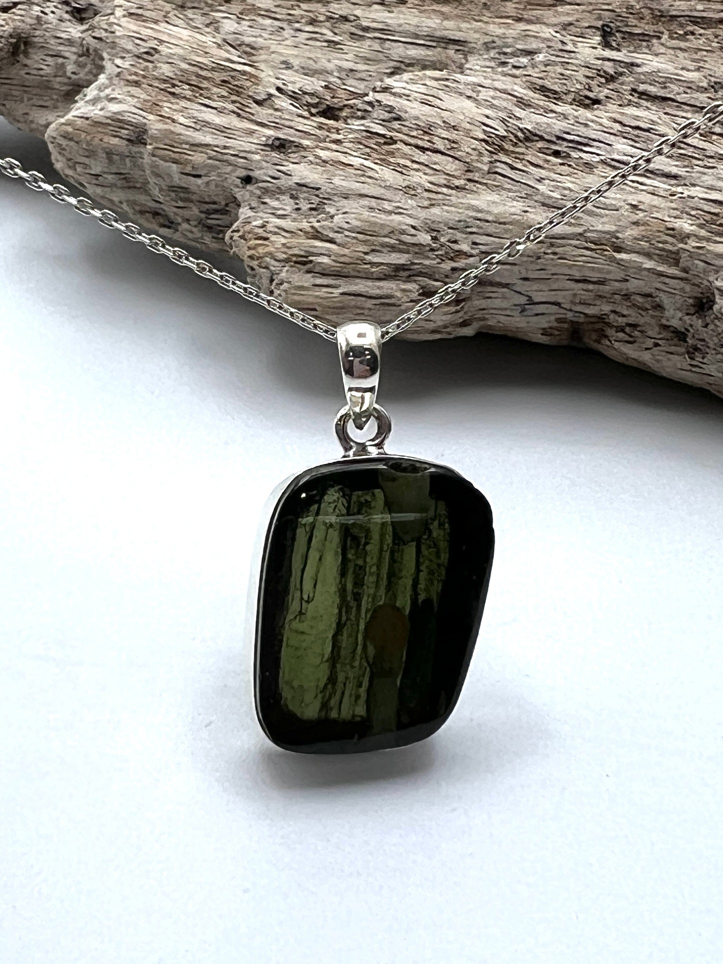 Rare Vitavin Polished Moldavite Pendants- Transformation Stone