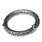 Vintage Rajasthani Sterling Silver Carved Bracelet