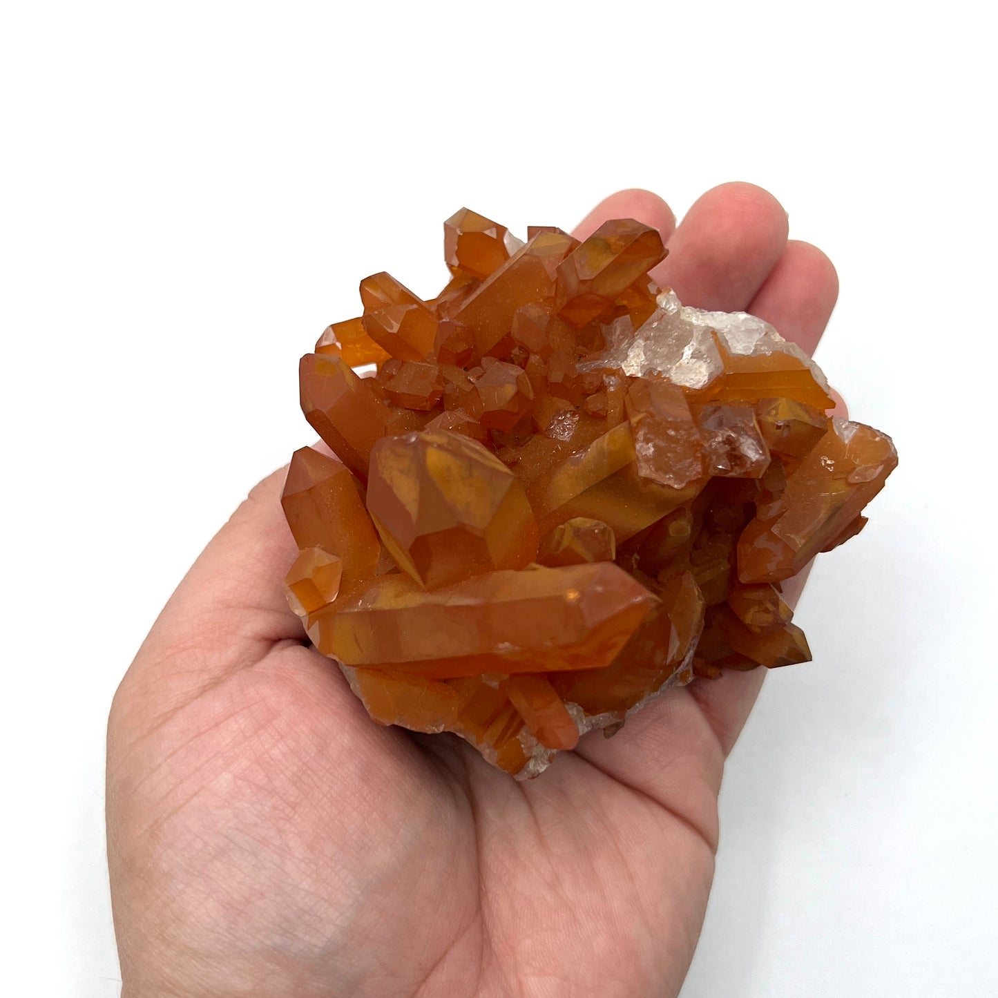 Tangerine Quartz Clusters