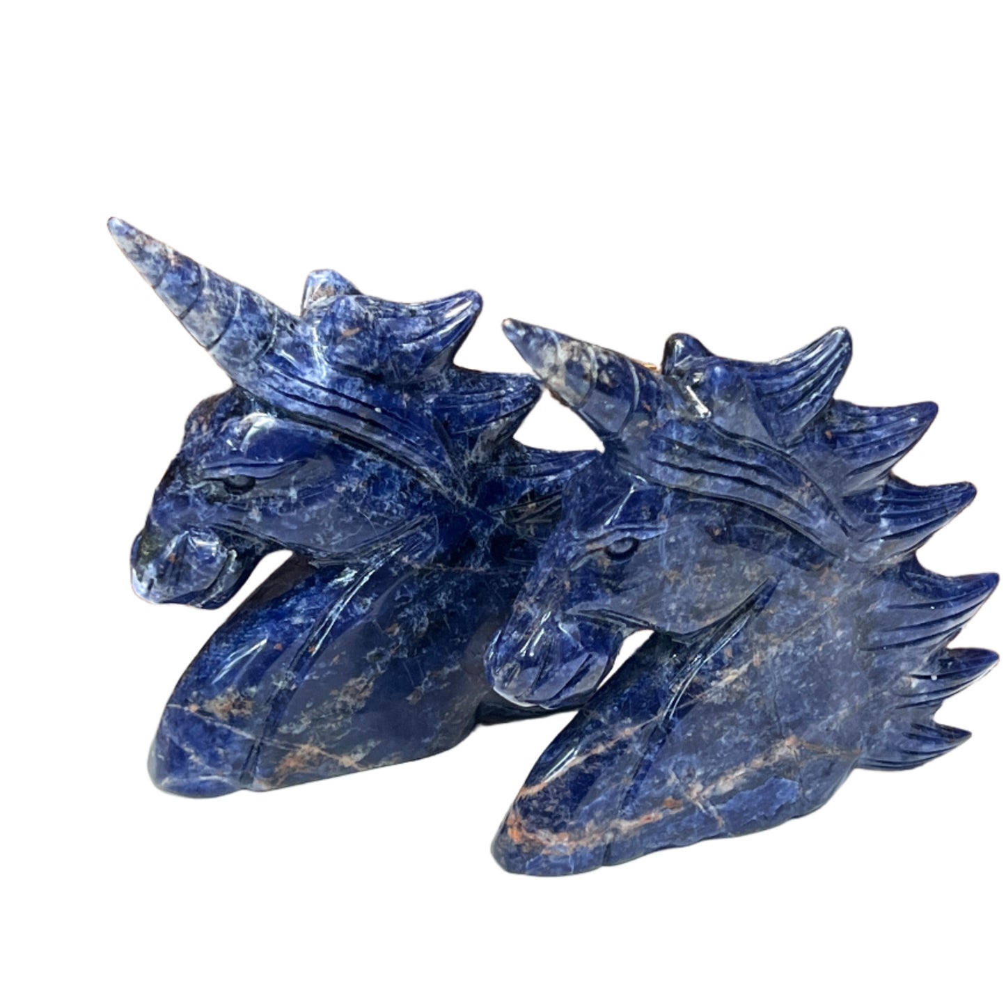Hand carved Lapis Lazuli Unicorns