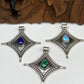 Star Cross Gemstone Pendants