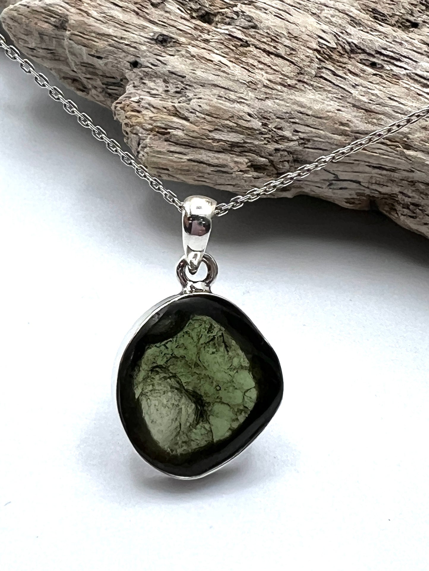 Rare Vitavin Polished Moldavite Pendants- Transformation Stone