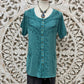 Embroidered Button Up Top