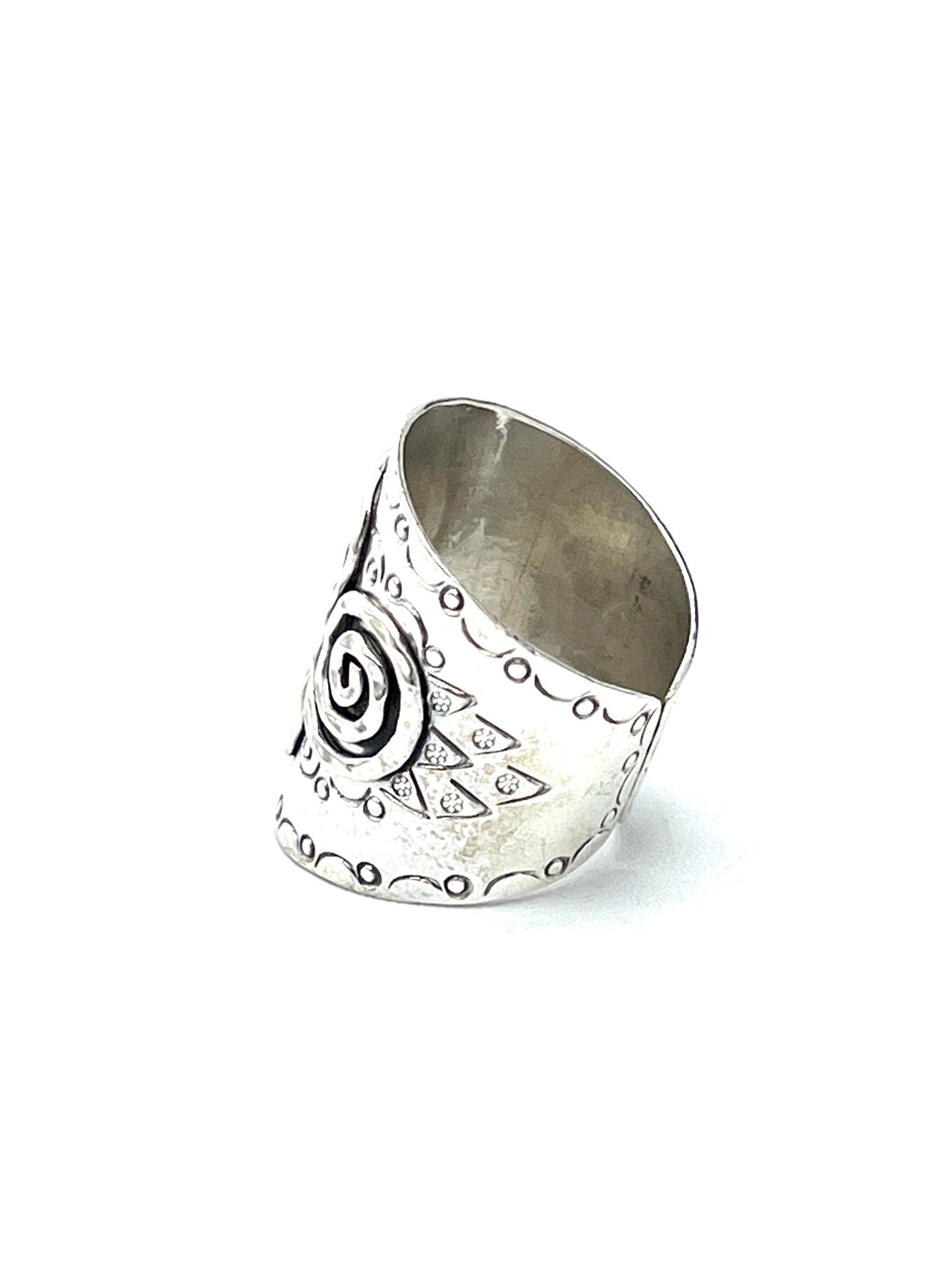 Sterling Silver 4 Swirl Ring