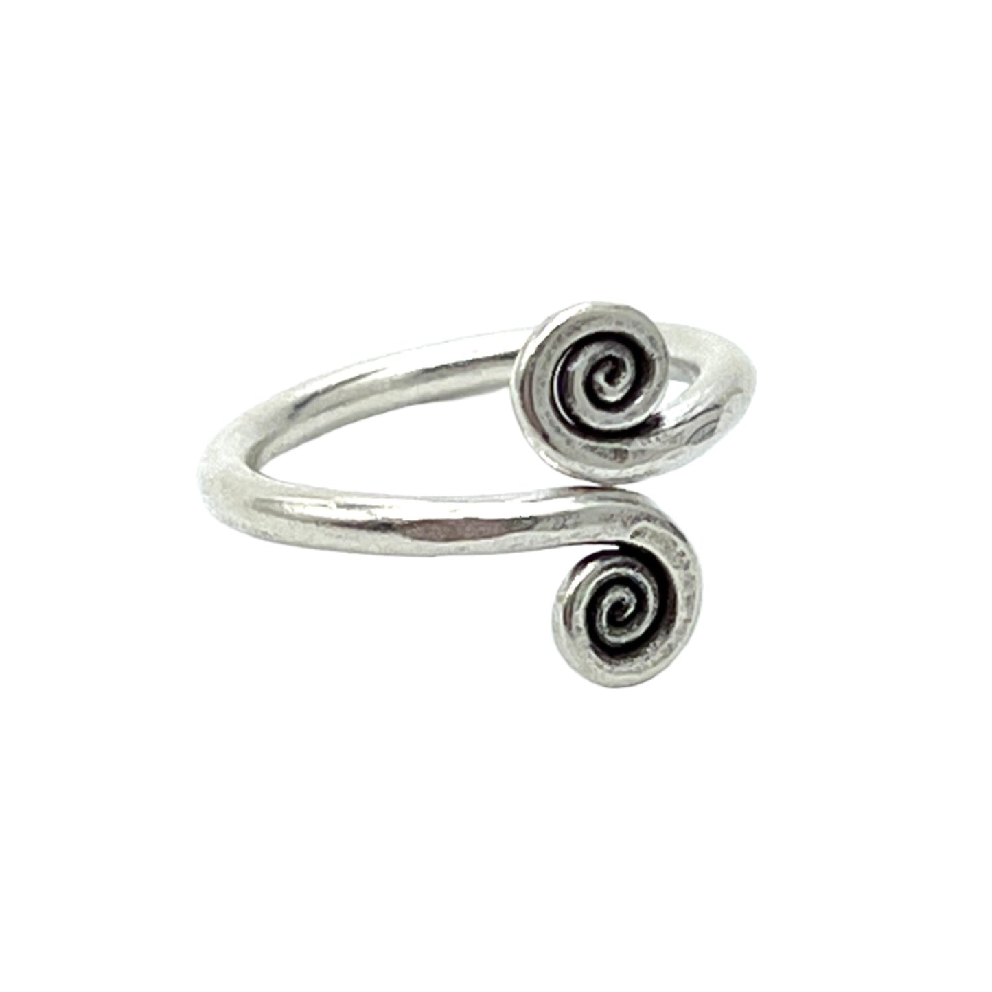 Sterling Silver Double Swirl Ring