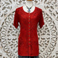 Embroidered Button Up Top