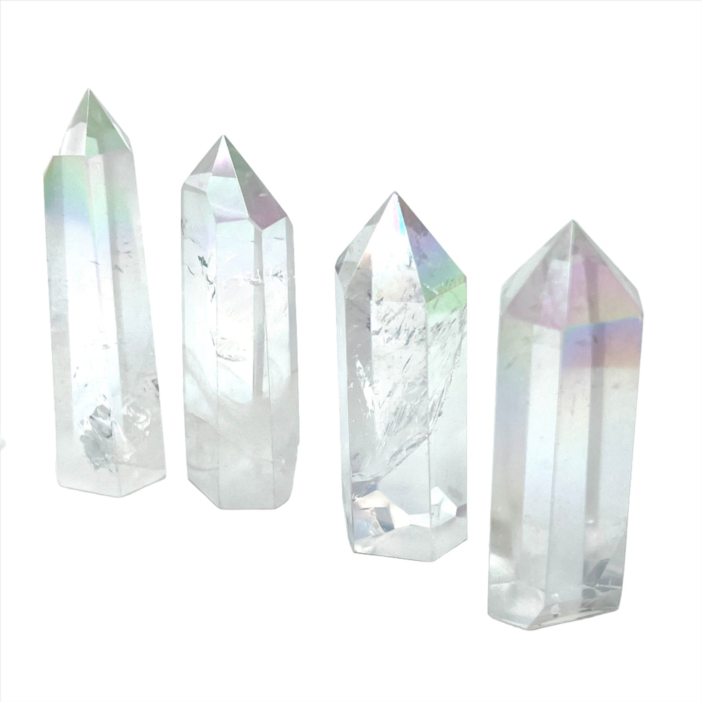 Angel Aura Clear Quartz Towers