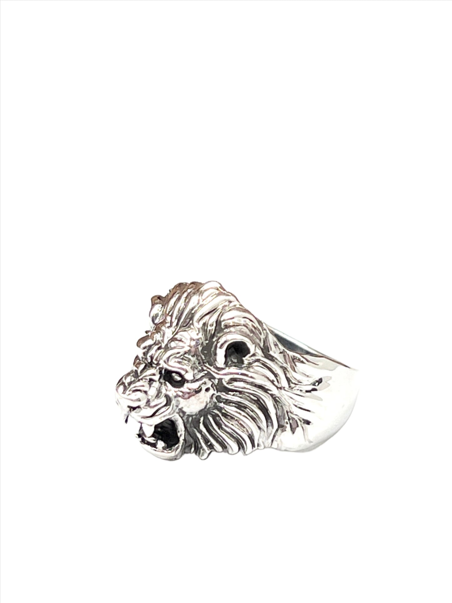 Sterling Silver Lion Ring