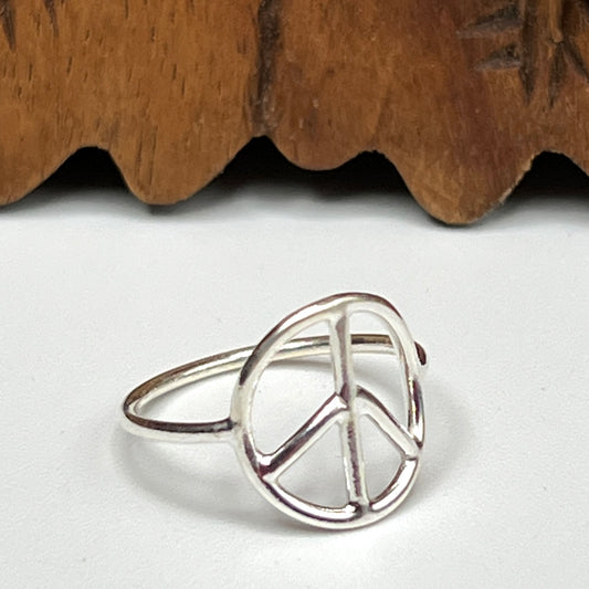 Round Peace Rings
