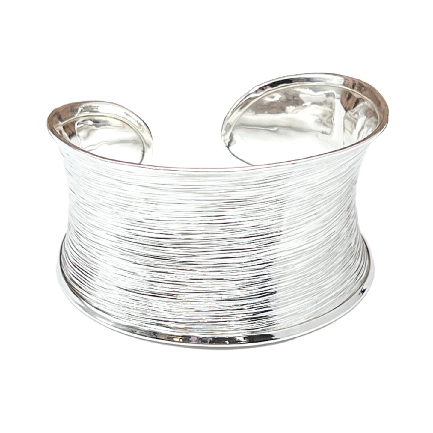 Sterling Silver Wave Cuff Bracelet