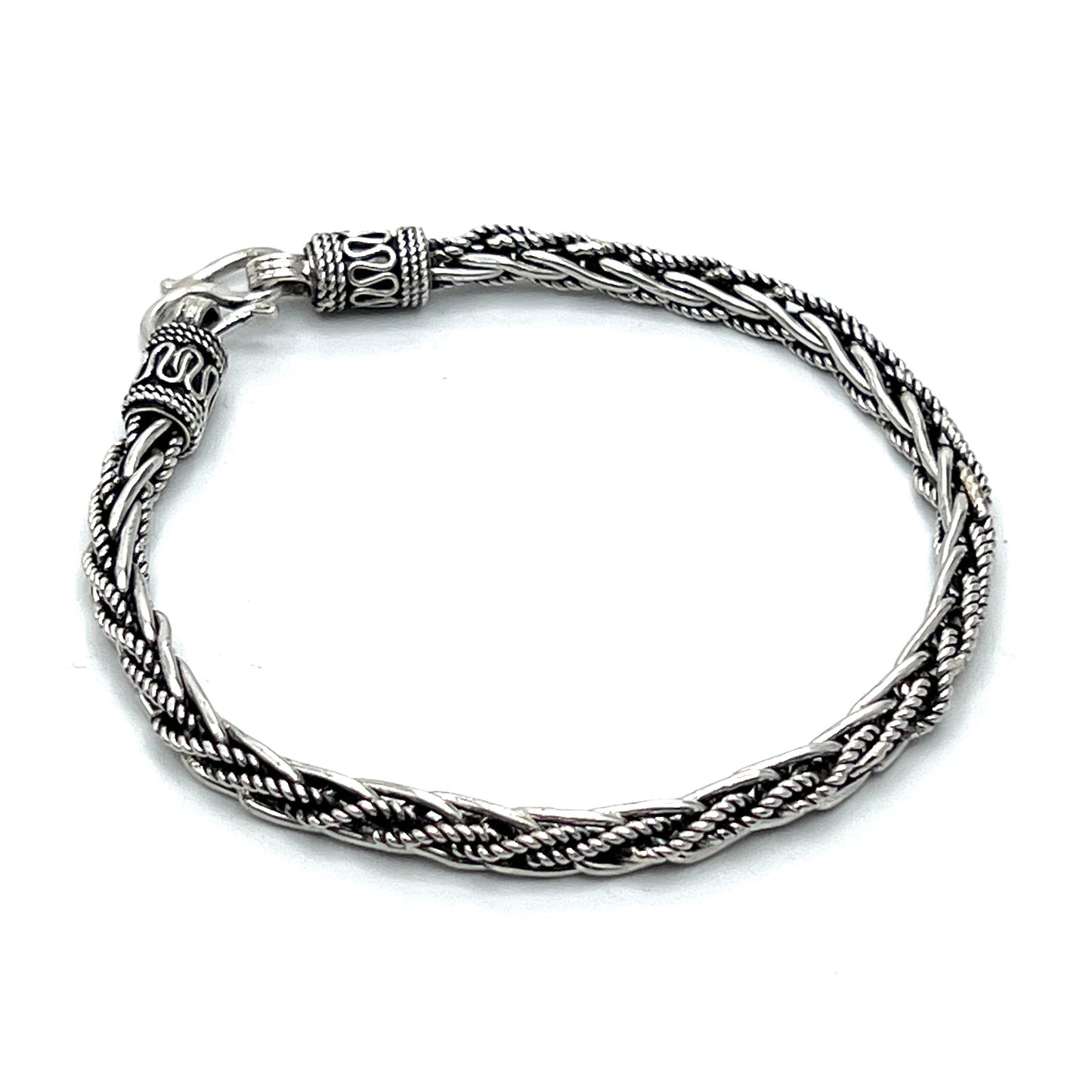 Sterling Silver Braided Chain Bracelets