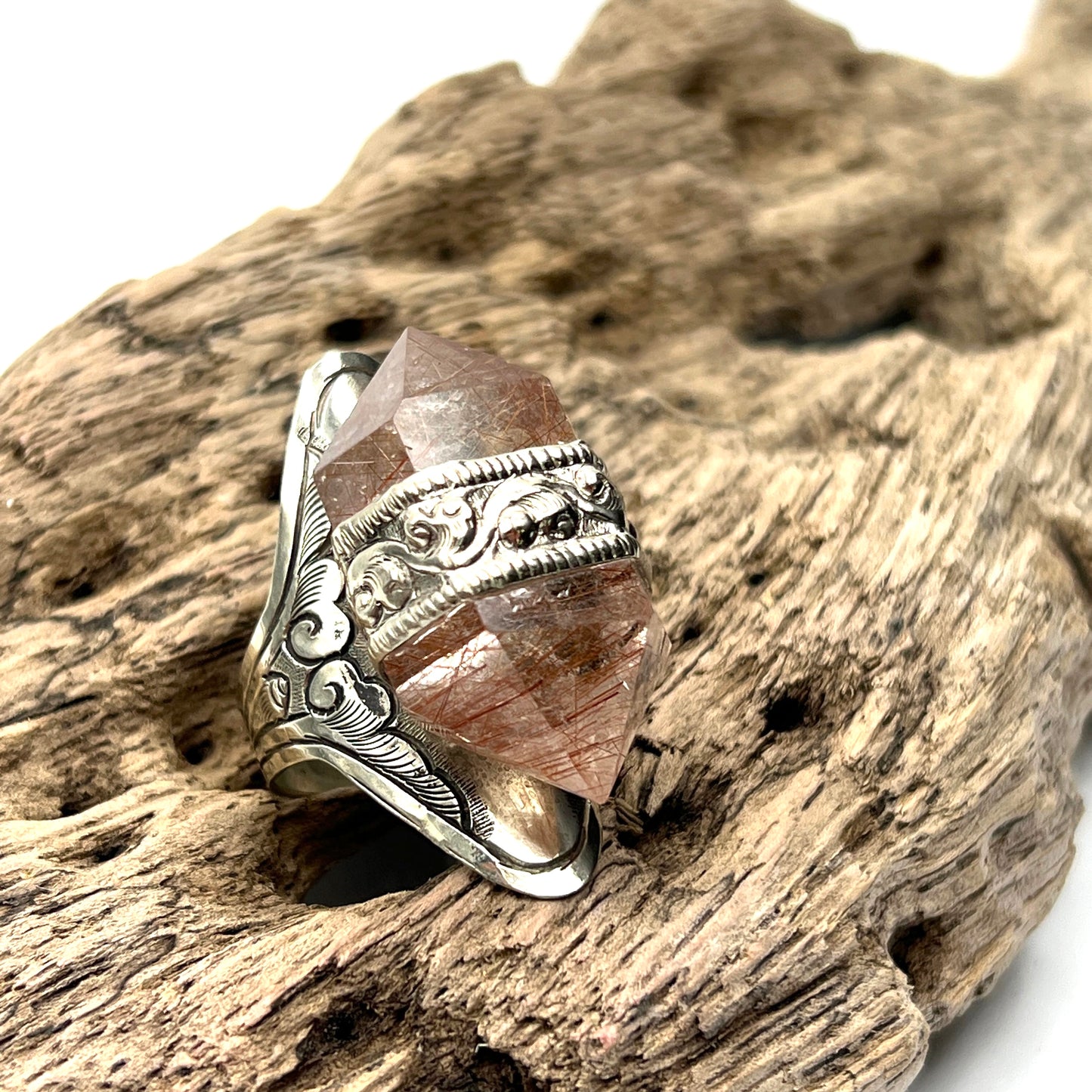 Rutilated Quartz Rings