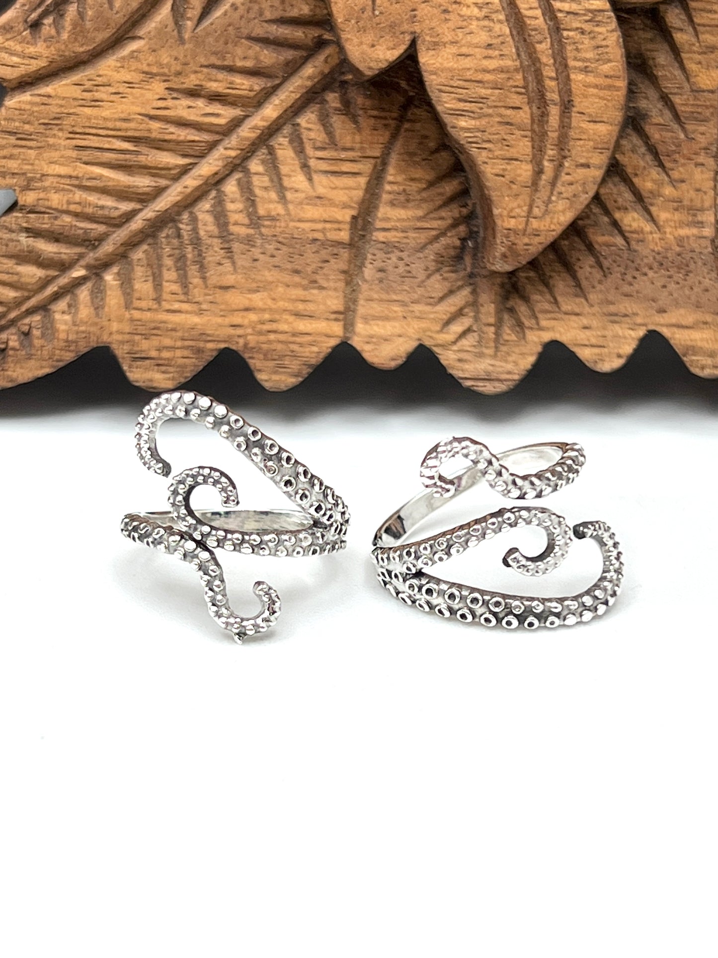 Sterling Silver Octopus Tentacle Ring