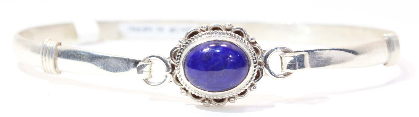 Sterling Silver Lapis Lazuli Cuff Bracelet
