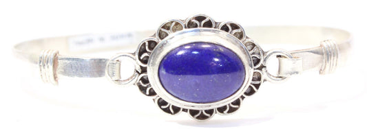 Sterling Silver Lapis Lazuli Cuff Bracelet