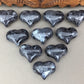 Larvikite Puffy Hearts