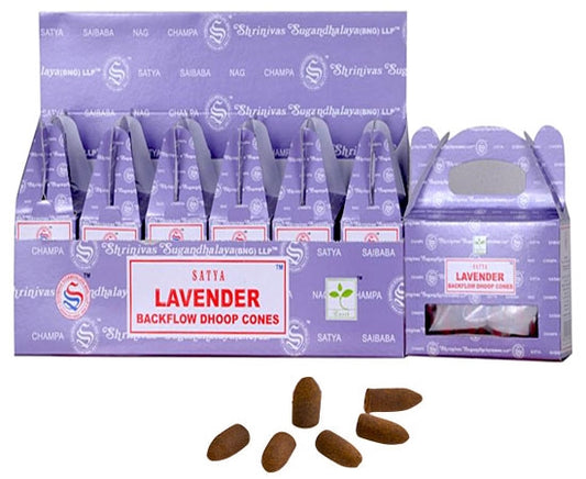 Satya Lavender Backflow Cones