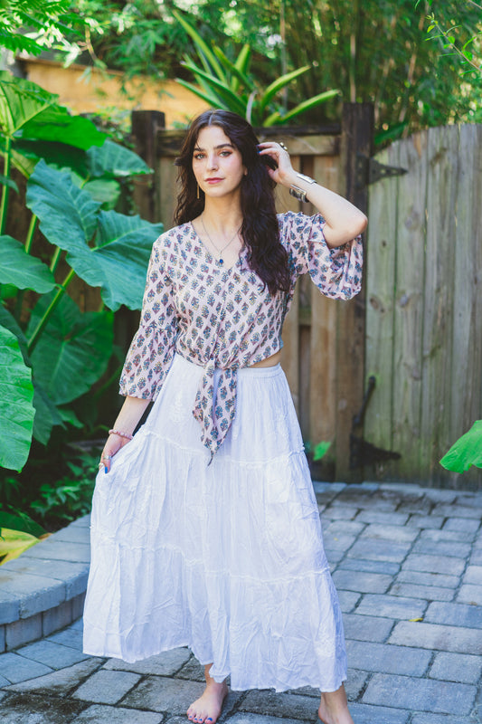 Fine Cotton Embroidered Skirts