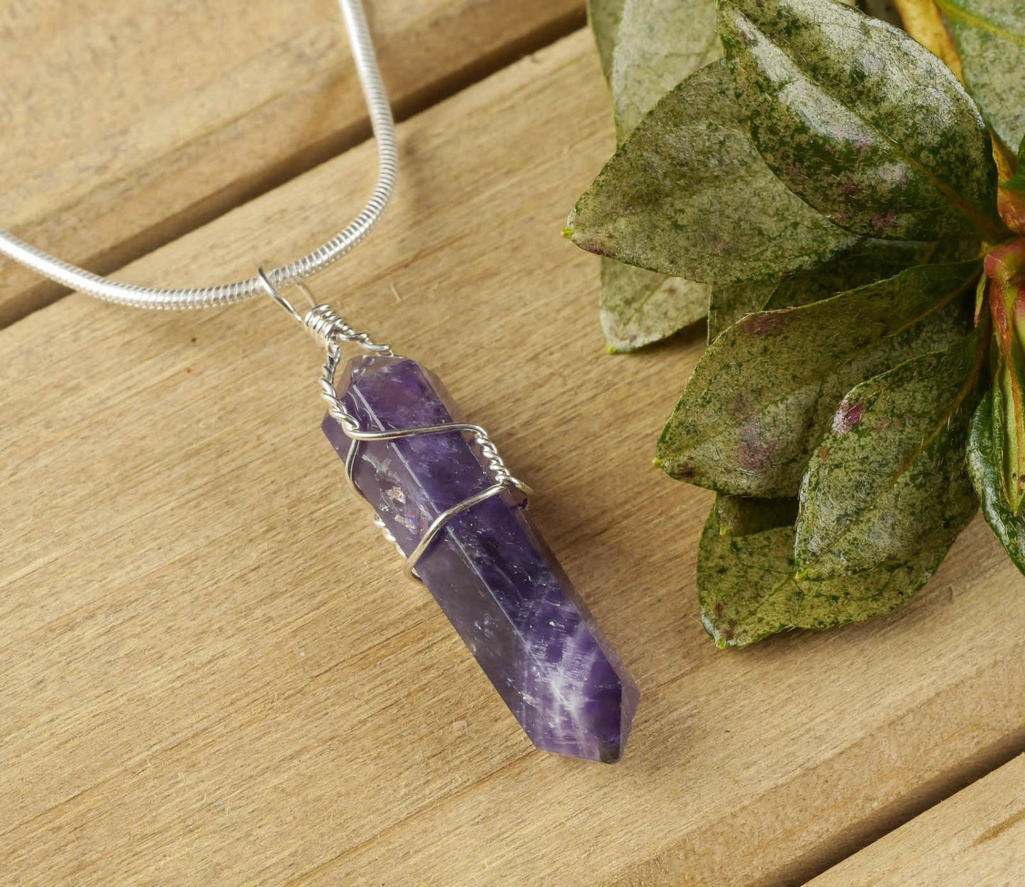 Crystal Point Wire Wrapped Pendants