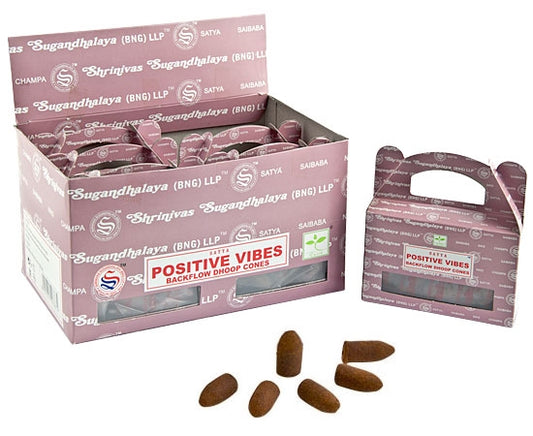 Satya Positive Vibes Backflow Cones